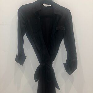 Diane von Furstenberg Black Wrap Dress